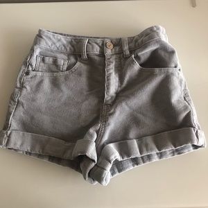 Forever 21 Grey Corduroy Shorts